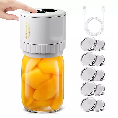 Food Saver Jar Sealer Electric  Sealer For Mason Jar NEW O8J9 • $27.26