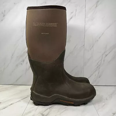 Muck Boot Company Wetland Mens Size 11.5 Brown Waterproof Knee High Boots • $69.99