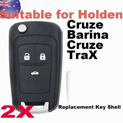 2X Suitable For Holden Cruze 2009 2010 2011 2012 - 2014 Remote Key Shell Fob 3B • $15.94