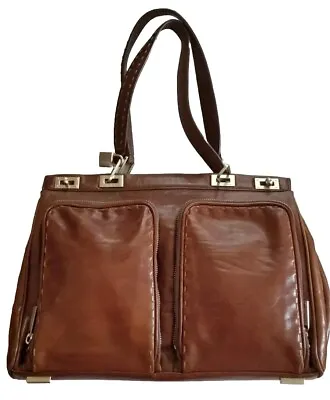 Immaculate Condition - Lancel Paris - Brown  Leather Shoulder Bag • £99