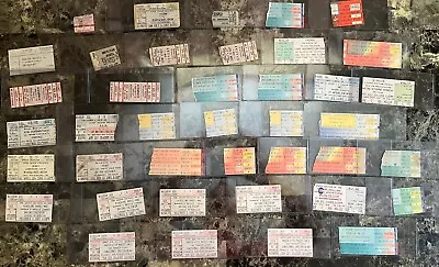 Vintage Lot Of Assorted Sports Concerts And Miscellaneous Ticket Stubs. 80’s • $3.25