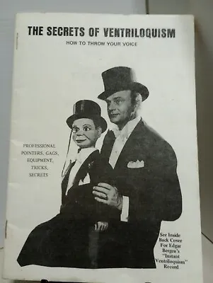 The Secrets Of Ventriloquism By William Ogie Vintage Paper Back Book • $25