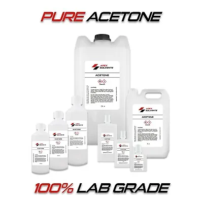 £8.50 • Buy Lab Grade, Nail Polish Remover 100% Pure Acetone 30ml 250ml 1L 5L 25L