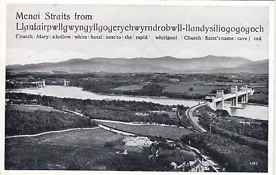 Postcard Menai Straits From ...... Anglesey  My Ref SL • £1.25