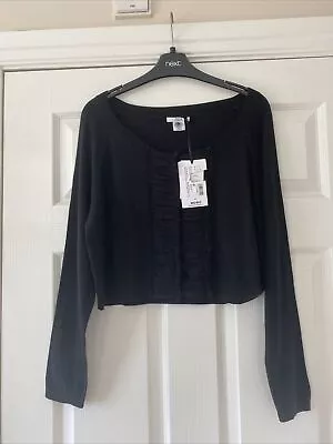 New Mamas & Papas Maternity Black Crop   Cardigan  Top   Size  16  £34 • £5