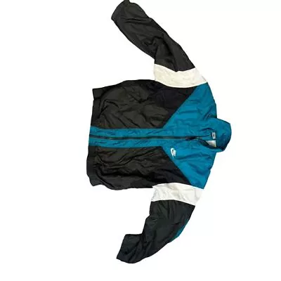 Vintage Nike Colorblock Windbreaker Jacket Men's Large Blue Full Zip • $35