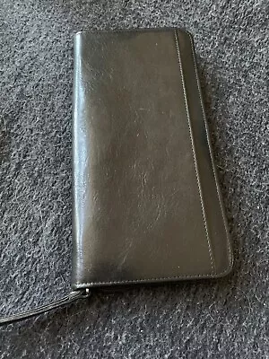 Black Leather Travel Wallet/ Passport/Organizer. Wilsons Leather • $55