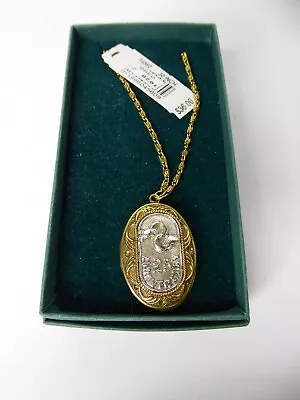 The Vatican Library Necklace Locket 30 Inch 25th Anniversary  • $19.99