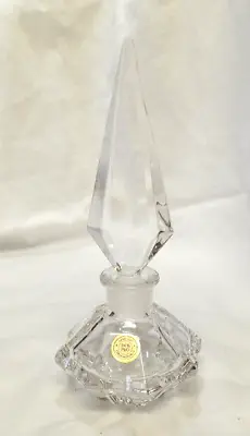 Vintage Hand Cut Crystal Czeckoslovakian Perfume Bottle • $25