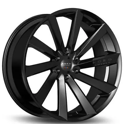 24  Koko Kuture Wheels Kapan Gloss Black Rims And Tires Package With TPMS • $3948