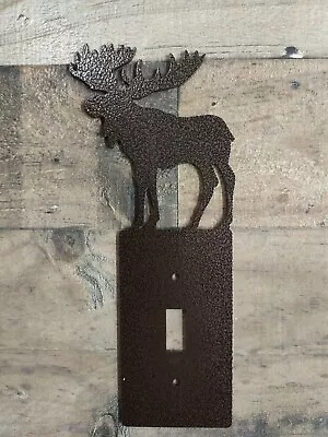 Moose Metal Lightswitch Cover Lodge Rustic Cabin Wildlife Metal Art • $13.95