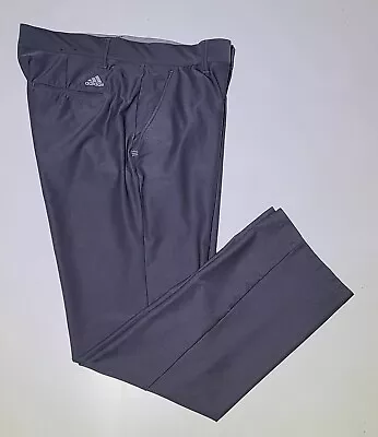 Adidas Ultimate 365 Mens 36x32 Gray Flat Performance Stretch Golf Pants 939014 • $18