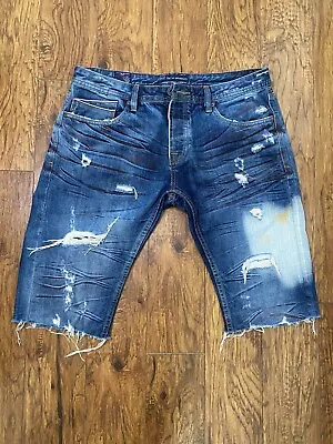 Men Blue Jeans Shorts  • $20