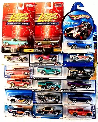 Hot Wheels/Johnny Lighting Lot Of 18 Vintage 1957 Chevys • $34.95