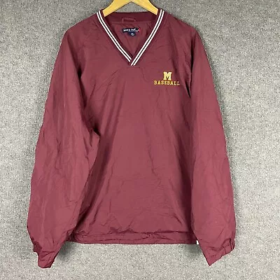 £18.87 • Buy Vintage Michigan Wolverines Jacket Mens 2 Extra Large Red NCAA Baseball Adult