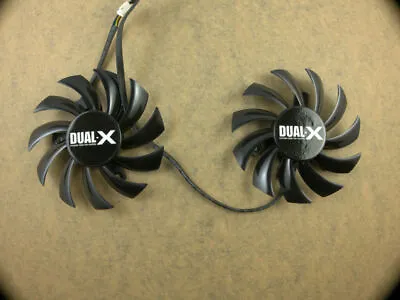 Pair Fans Cooler Fan For Sapphire Radeon HD6950 HD7790 HD7850 FD7010H12S 75mm • $12.29