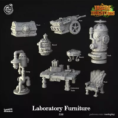 Laboratory Furniture Cast N Play Dungeons And Dragons Miniatures DnD RPG • $13