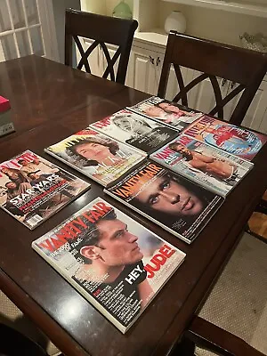 Lot Of 8 Vanity Fair Magazines From 90's And 2000's Star Wars Jackie O Brad Pitt • $39.99