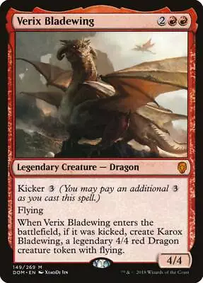 Verix Bladewing Dominaria NM Red Mythic Rare MAGIC THE GATHERING CARD ABUGames • $2.05