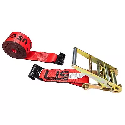 4 Inch Flat Hook Ratchet Strap 4 Inch X 30 Foot Red Heavy Duty Ratchet Stra... • $84.91