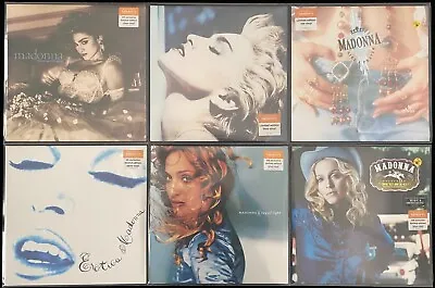 MADONNA 6x COLORED LP Sainsburys LIKE A VIRGIN TRUE BLUE PRAYER RAY OF LIGHT New • $2500