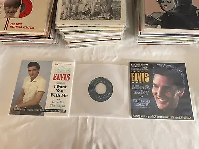 ELVIS PRESLEY 45 Rpm 3 SUPER RARE RECORDINGS HTF INSANELY RARE SET !!!!! • $2500