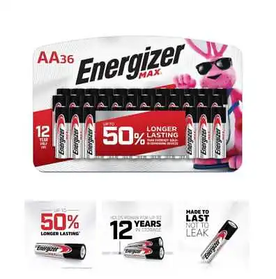 Max Aa Batteries Double A Alkaline Batteries  50% Longer Lasting 36-Pack • $21.89