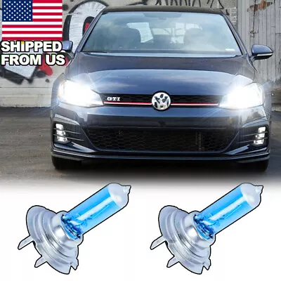 2Pcs H7 Cool White Headlight Low Beam Halogen Bulbs For VW Jetta 2011-2017 MK7 • $14.99