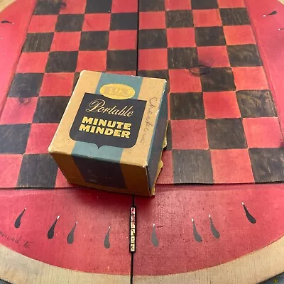 Vintage Handmade Wooden Watermelon Checker Board With Vintage Wooden Checkers • $69.97