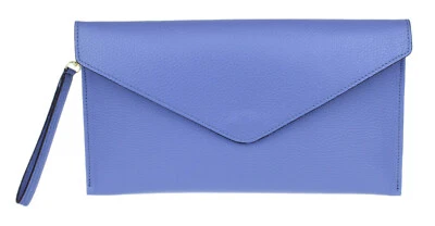£8.99 • Buy Ladies Italian Genuine Leather Envelope Clutch Bag Wrist Strap Shoulder Events