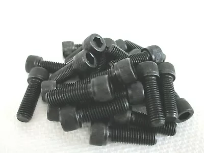 1/4-28 X 3/4  Socket Head Cap Screws Black Heat Treated Alloy Steel - 25 Pcs • $9.25