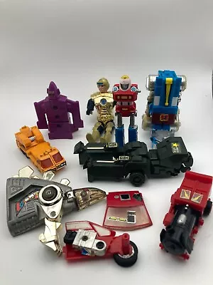 Vintage Transformers G1 Go-Bots Voltron Captain Power Snarl Sideswipe Lot Parts • $24.95