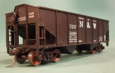 HO N&W 2-Bay Coal Hopper Unknown Manufacturer KD's & Metal Wheels • $14.99