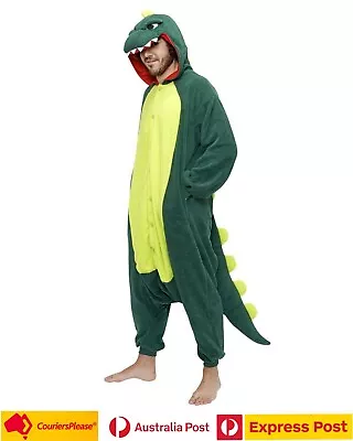 Dinosaur Onesie Adult Kid 6 Size Unisex Pajamas Cosplay Kigurumi Jumpsuit Winter • $29.95