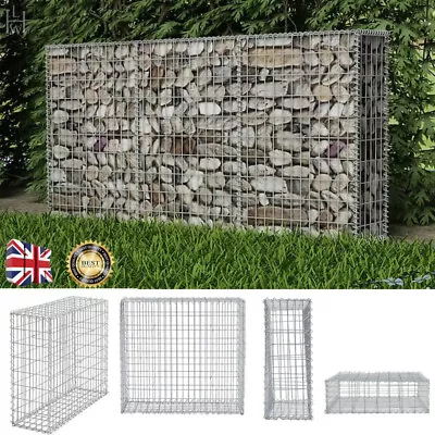 100*80*30cm 4mm Gabion Stone Basket Cages Retaining Wall Heavy Duty Wire Fence • £35.99