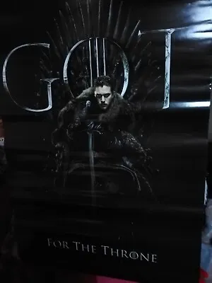 Game Of Thrones Jon Snow Poster - 3ft X 2ft - New And Sealed • £5