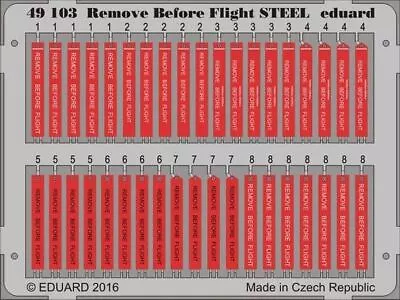 1/48 Aircraft- Remove Before Flight Steel  (Painted) • $15.33