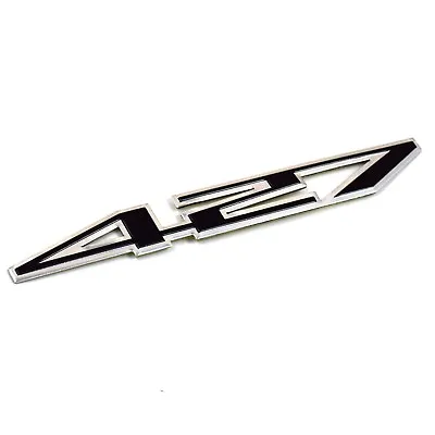 427 Aluminum Emblem Badge Decal Black & Silver For Chevy Corvette Z06-C6 427 CI • $12.99