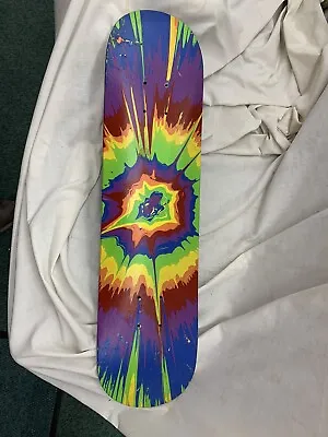 Vintage Hand Spin Painted Skateboard Deck Wall Spin Art Creative Design • $129.99