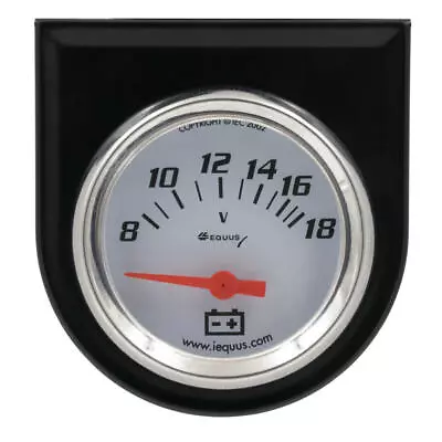 Equus Voltmeter Gauge 5268; 5000 Series 8-18 Volts 2  White Electric • $21.77