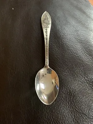 Spoon Antique Sterling Silver SAULT STE MARIE MICH SOUVENIR Soo Locks Ship Scene • $24.98