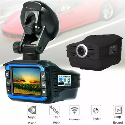 $38.39 • Buy Anti Radar Laser Speed Detector 1080P Car DVR Recorder Video Dash Camera Night