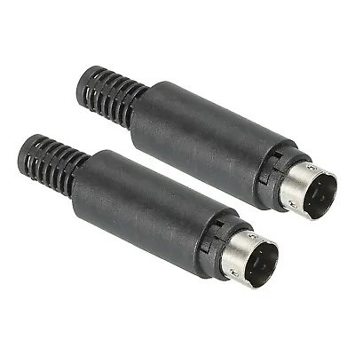 S-Video DIN Mini Male Socket 7 Pin Signal Transmission For TV Pack Of 2 • £4.30