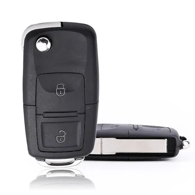 2 Buttons Flip Remote Key Case Shell For Volkswagen Golf Passat Polo Jetta Bora • $3.98