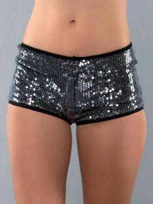 £7.95 • Buy New Ann Summers Kylie Shorts Hot Pants Silver Sequin Sexy UK 12 EU 38 M  B132