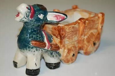 Vintage Horse Drawn Cart Art Pottery Planter  6  Long 3  Wide  • $9.99