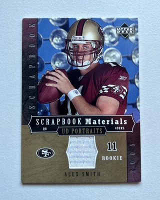 $4.99 • Buy Alex Smith 2005 Upper Deck Ud Portraits Scrapbook Materials Rookie Jersey Rc