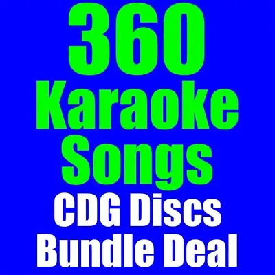 £12.95 • Buy 360 Karaoke Songs VOCAL-STAR Bundle Deal CDG Discs, Modern & Classic Hits (3)