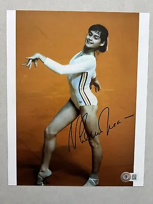 Nadia Comaneci Autographed Signed 8x10 Photo Beckett BAS COA Hot Olympics Sexy • $50