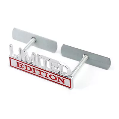 Chrome Red LIMITED EDITION Front Bumper Grille Emblem For Sierra Ram F150 Tundra • $13.56